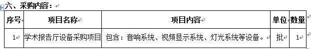 宁夏医科大学学术报告厅设备采购项目 招标公告