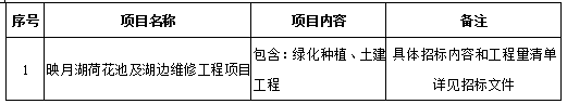 宁夏医科大学映月湖荷花池及湖边维修工程项目招标公告